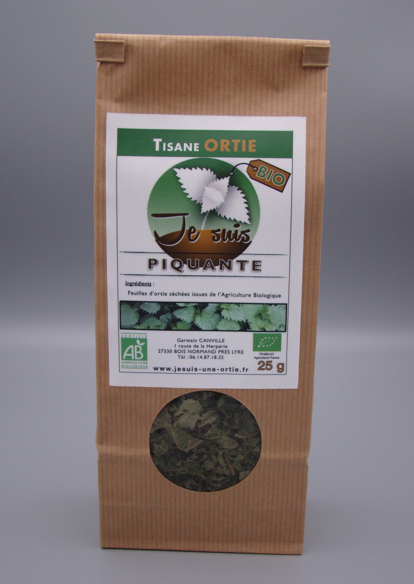 Tisane ORTIE plante medicinale agriculture bio feuilles d'ortie piquante urtica dioiqua 